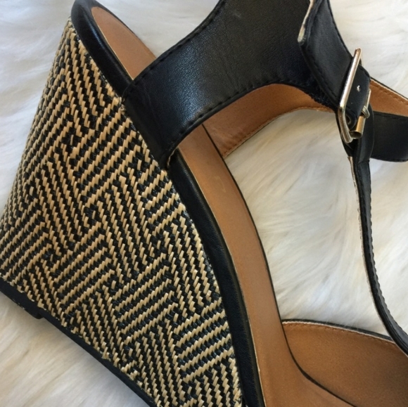 Torrid Wedge Sandals Heels Black WIDE Platform 10W - Picture 7 of 7